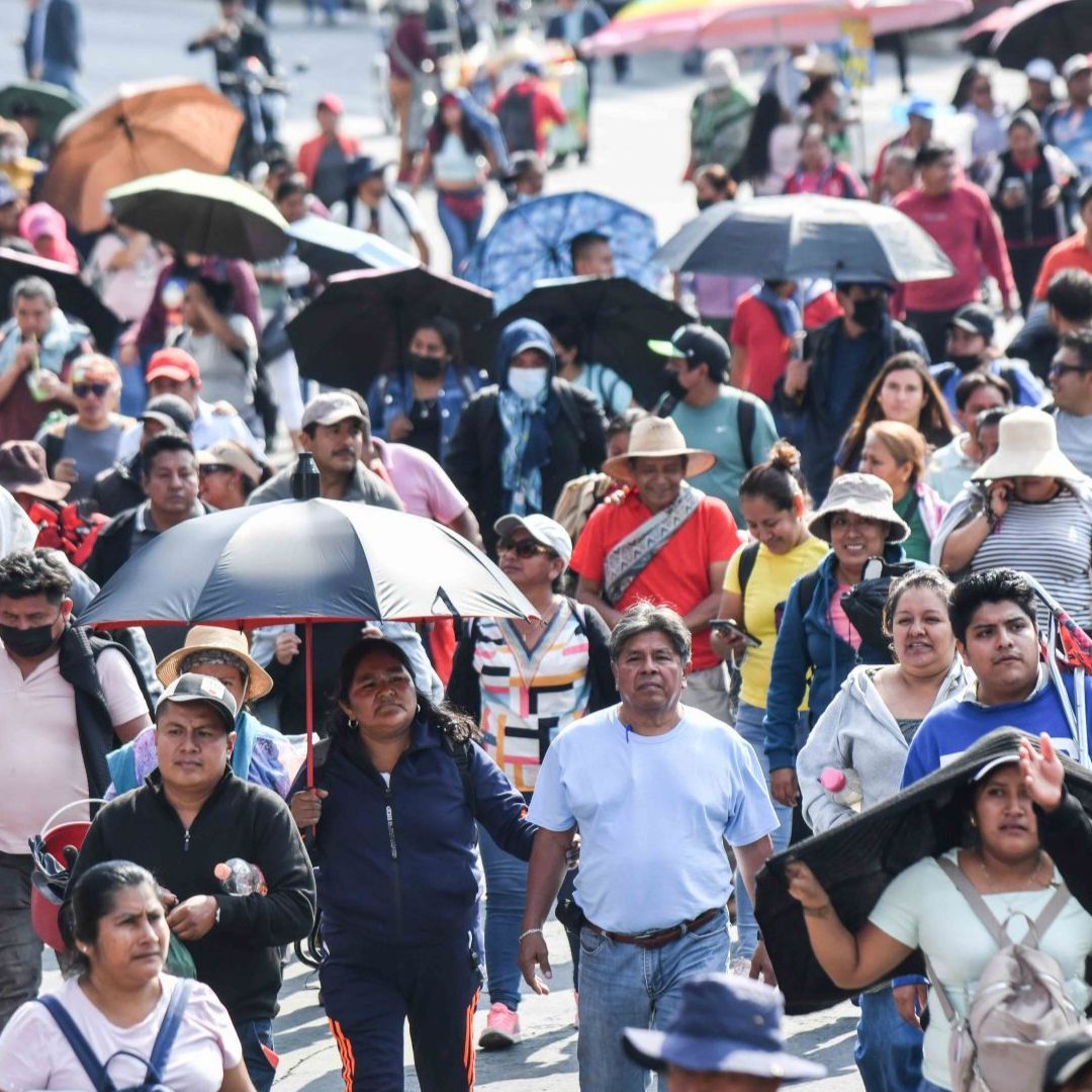 Movilización en calles de la Ciudad de México.